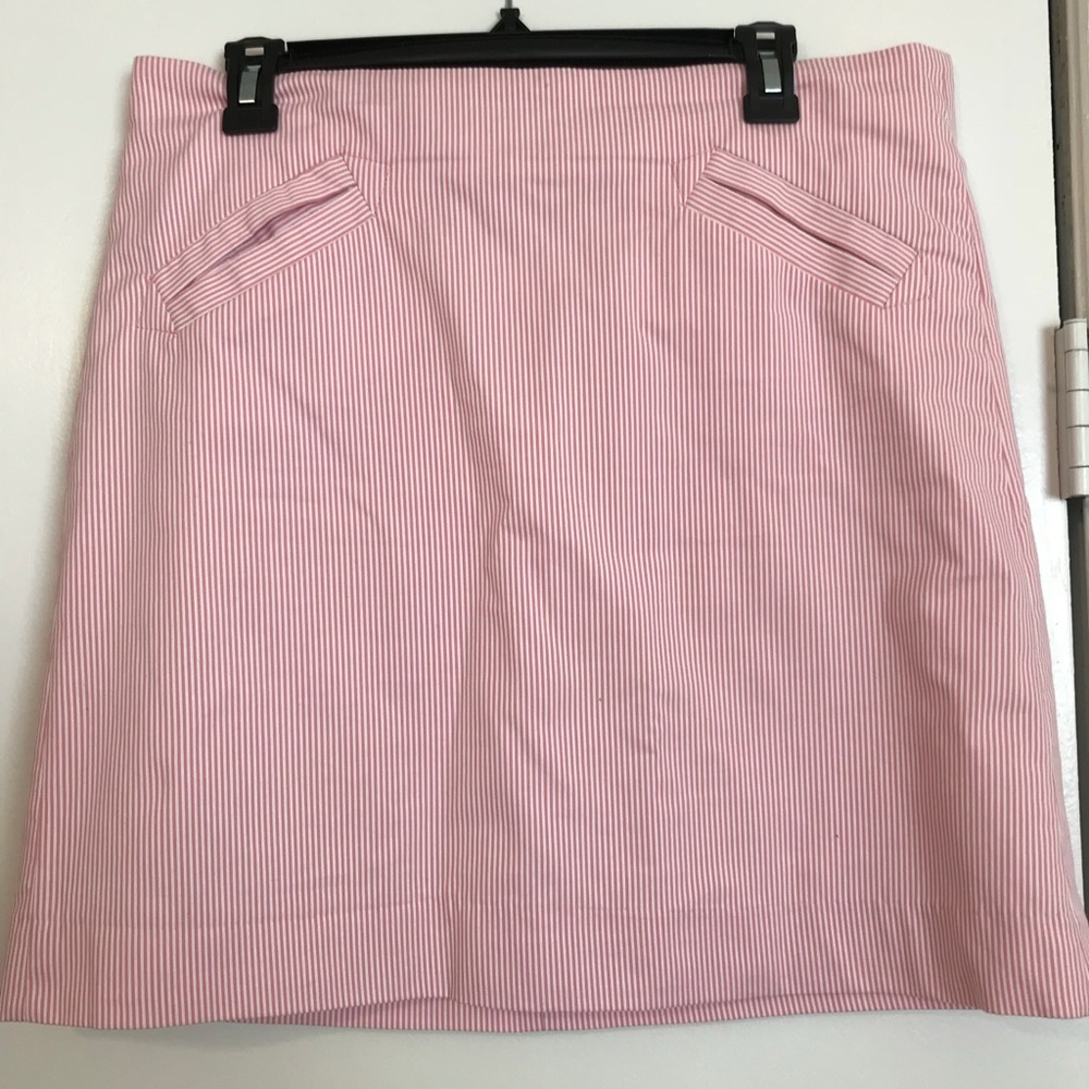 Pink and white skirt